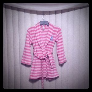 Girls' Pink Striped Xhilaration Bathrobe